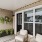 balcony with landscaping and ample seating areas