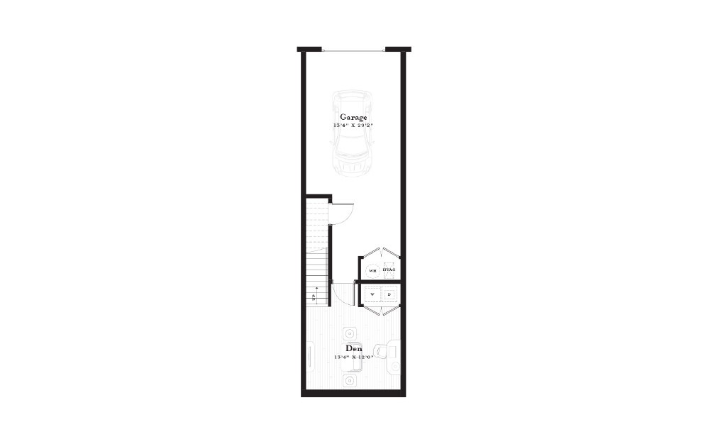 Truro - 2 bedroom floorplan layout with 2 bathrooms and 2207 square feet (Floor 1)