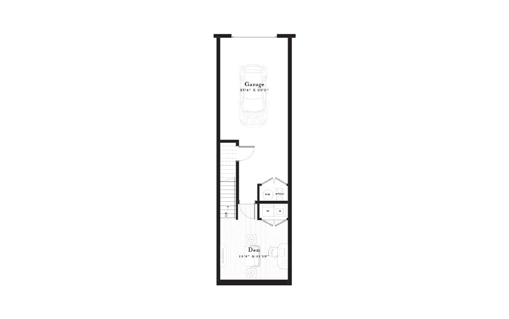 Wellfleet - 2 bedroom floorplan layout with 2.5 baths and 2203 square feet. (Floor 1)