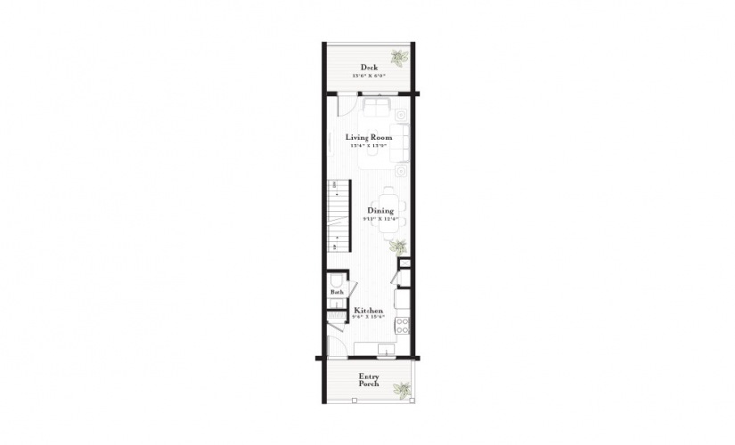 Wellfleet - 2 bedroom floorplan layout with 2.5 bathrooms and 2203 square feet